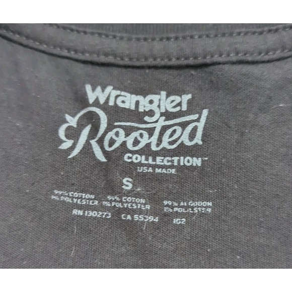 Wrangler Rooted Collection Women's California Graphic Tee Black‎ Shirt Small - Picture 5 of 6